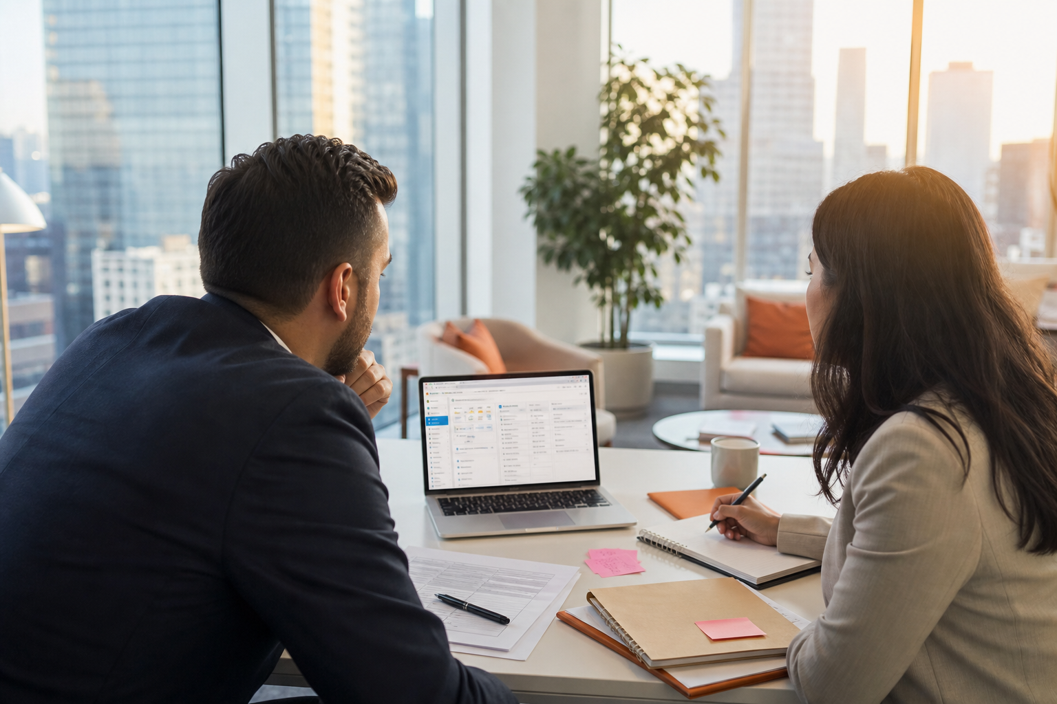 Self-employed financial advisor software workflow preview